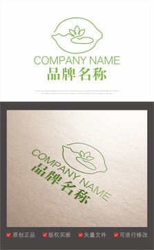 logo 标志 荷 荷花 荷叶