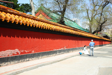 哈尔滨文庙红墙