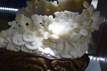 雕塑牡丹 牡丹花雕塑 牡丹花