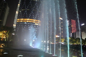 花城广场喷水池