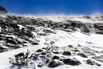 中国昆明轿子雪山飞雪