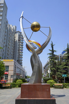 城市雕塑 航天技术 人造卫星