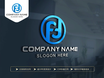 F字母LOGO设计