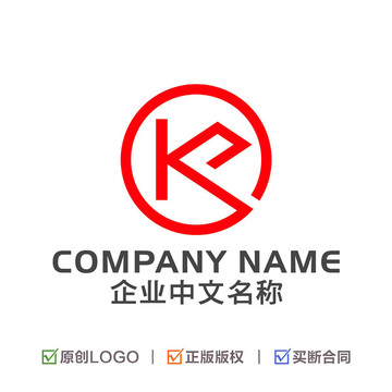 字母KP 企业LOGO