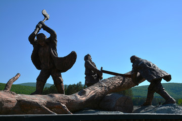 林业工人雕塑