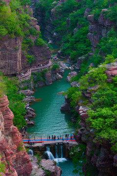 中国云台山红石峡