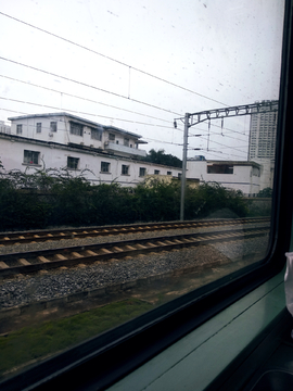 火车窗外