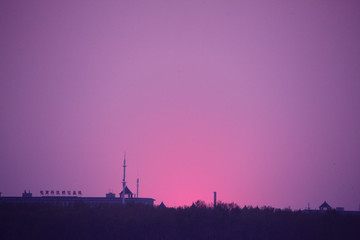 日落 夕阳 霞光 傍晚