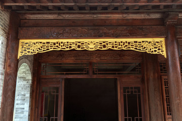 中式木门雕花