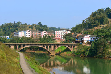 大同镇 大同河拱桥 大同小学