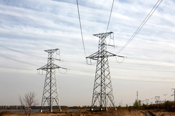 供电 高压线 电塔 能源