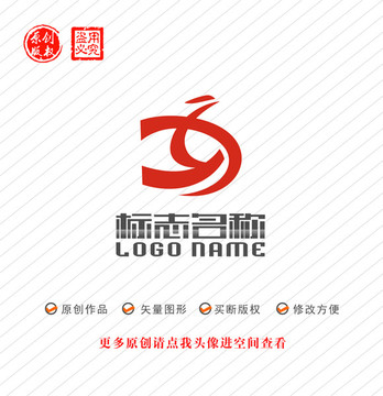 XY字母YX标志D飞鸟logo