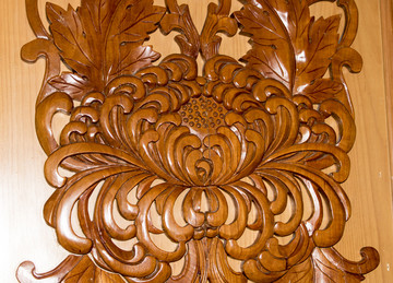 人民大会堂门上的木雕纹样