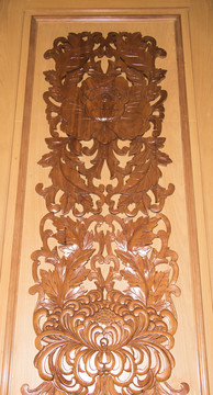 人民大会堂门上的木雕纹样
