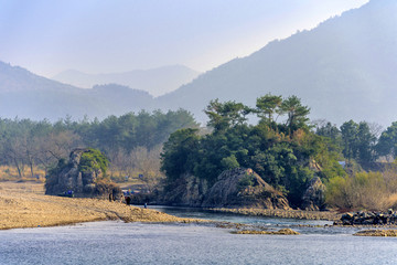 浙江温州楠溪江风景区狮子岩景区