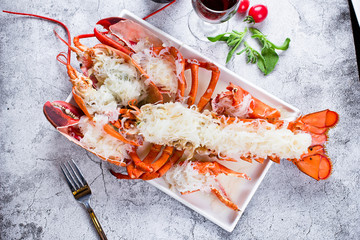 龙虾 海鲜 焗大虾 美食 烹饪