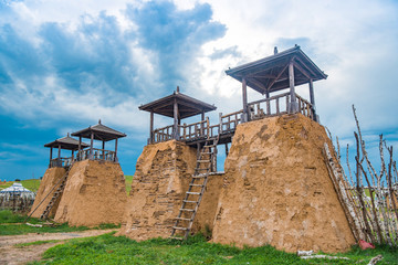 草原牧场 景观 大门