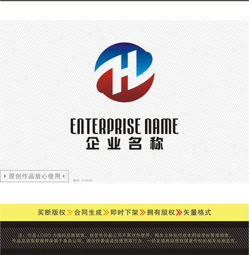 HD字母logo