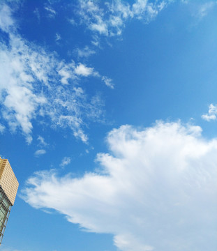 天空 云 夏天 蓝天 背景