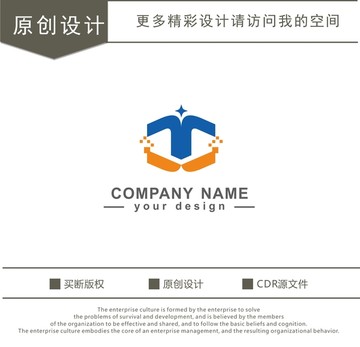 T字母 信息科技 logo