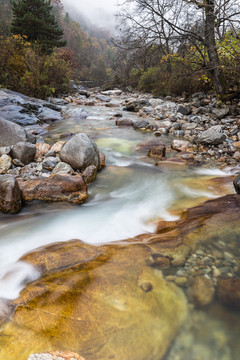 陕西秦岭太白山大箭沟风光