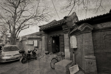 黑白照片 老北京