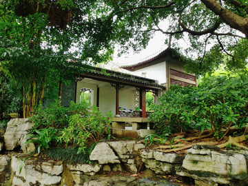 古典园林建筑风景 柳州柳侯公园