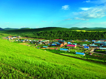 额尔古纳 临江屯 全景