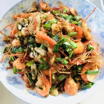 小炒河虾