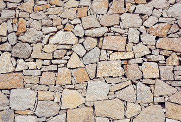 石头石纹石墙