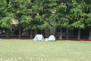 帐篷 公园里