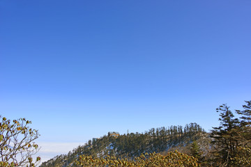 西岭雪山日月坪接待站 宾馆远景