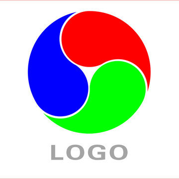 三色 LOGO 标志 商标