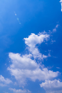 蓝天白云天空背景