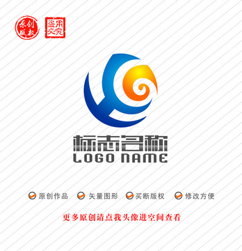 HG字母GH标志科技logo