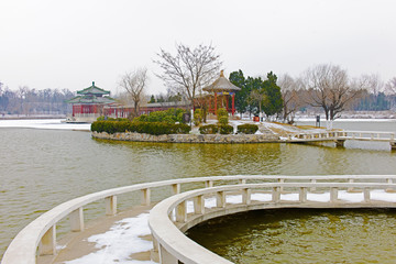 铁塔公园 雪景