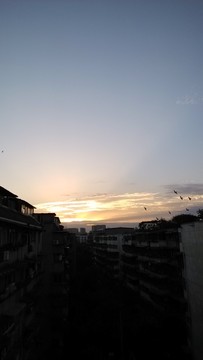 飞鸟和云彩