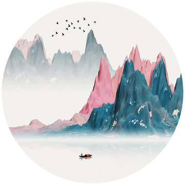山水画 意境山水挂画 装饰画