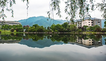 桂林山水 倒影 校园 学校