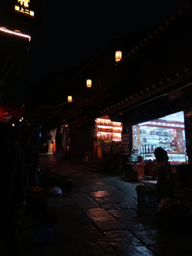 青岩古镇夜色夜景