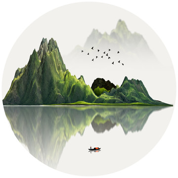意境山水画