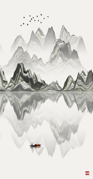 山水装饰画 中国风山水