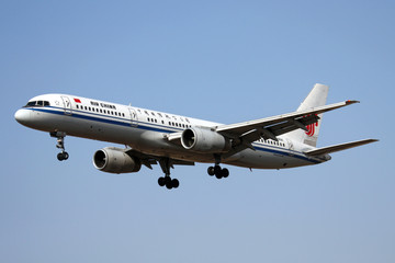 中国国际航空公司 飞机降落