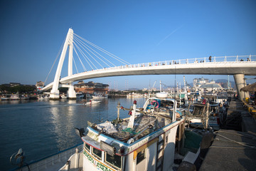 台湾淡水渔人码头情人桥