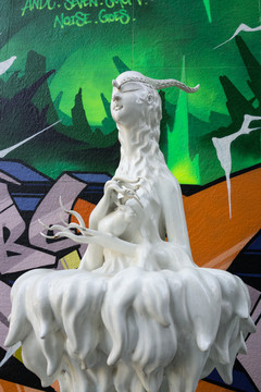 现代雕塑 现代艺术 森林女神