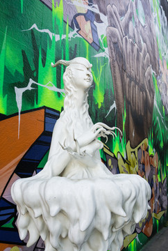 现代雕塑 现代艺术 森林女神
