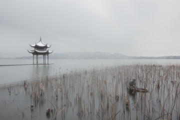 杭州集贤亭雪景