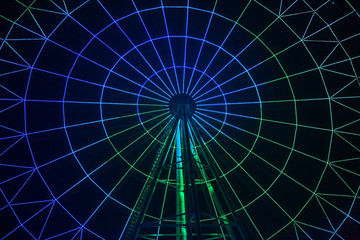摩天轮夜景