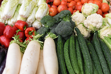 蔬菜 水果 菜市场特写