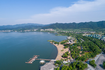 东钱湖随风沙滩